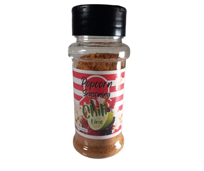 Spice Up Your Snack Game with Our Zesty Chili Lime Popcorn Seasoning - 3 oz Shaker Bottle